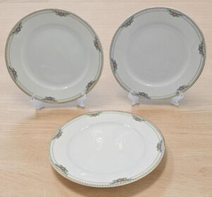 Noritake Montclare Dinner Plates 9 7/8" Vintage 1930s Fine China Japan Set of 3
